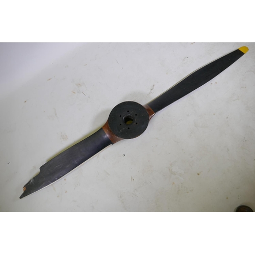 168 - A propeller, stamped 42307, AF, 191cm long