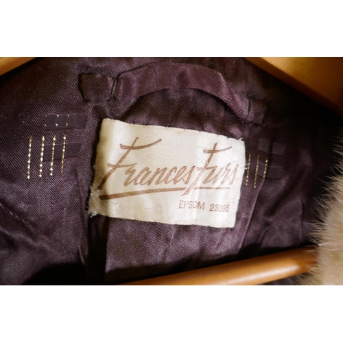 247 - Four lady's vintage fur coats, longest 105cm