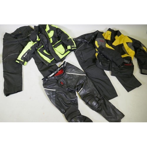 38 - Motorcycle gear: GTH, Classic GT2 armoured textile jacket with detachable inner liner, XL; Targa arm... 