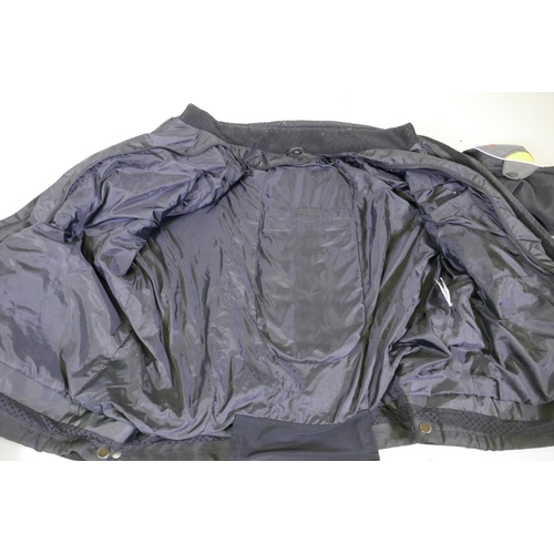 38 - Motorcycle gear: GTH, Classic GT2 armoured textile jacket with detachable inner liner, XL; Targa arm... 