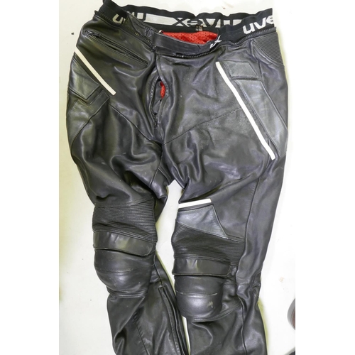 38 - Motorcycle gear: GTH, Classic GT2 armoured textile jacket with detachable inner liner, XL; Targa arm... 