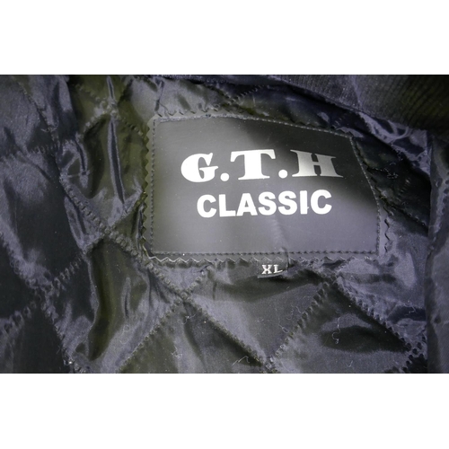 38 - Motorcycle gear: GTH, Classic GT2 armoured textile jacket with detachable inner liner, XL; Targa arm... 