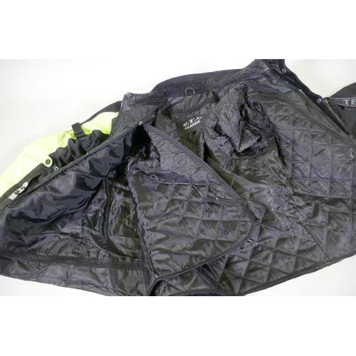 38 - Motorcycle gear: GTH, Classic GT2 armoured textile jacket with detachable inner liner, XL; Targa arm... 