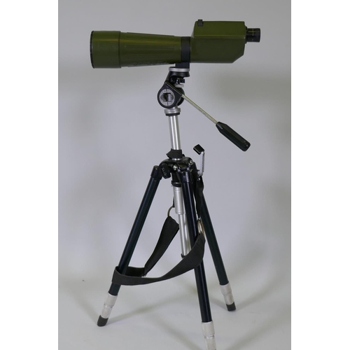 45 - Optolyth, TBG 80 30x telescope on stand, 43cm long