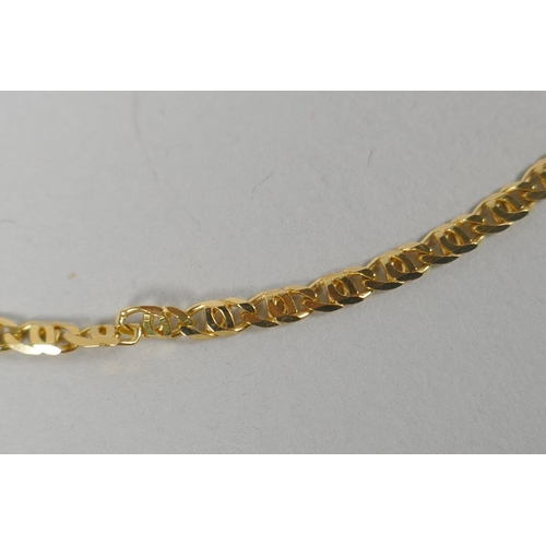 605 - An 18ct gold chain, 8g