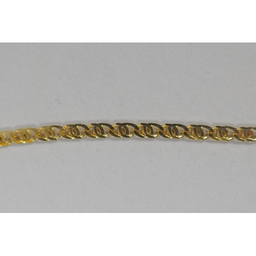 605 - An 18ct gold chain, 8g