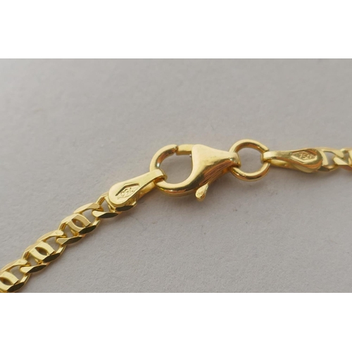 605 - An 18ct gold chain, 8g