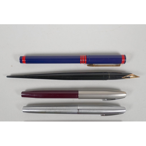 69 - A quantity of assorted fountain pens to include Parker 45s, Parker 51, Parker Classic, Waterman Foru... 