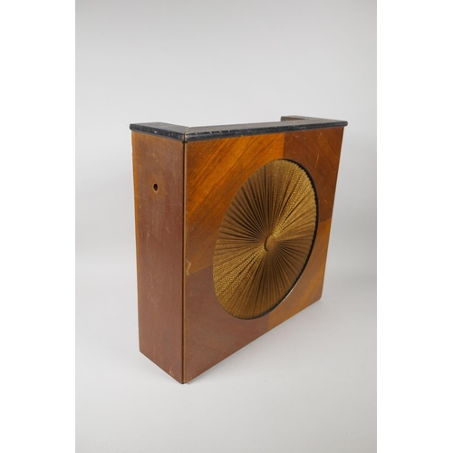 76 - A vintage Pioneer 8 inch coaxial two way speaker model PAX-20A, housed in a period speaker box/frame... 