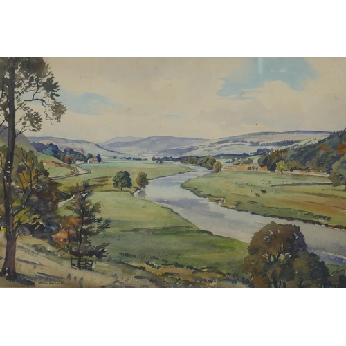 863 - Walter Cecil Horsnell, (British, 1911-1997), Yorkshire landscape, watercolour, 50 x 32cm