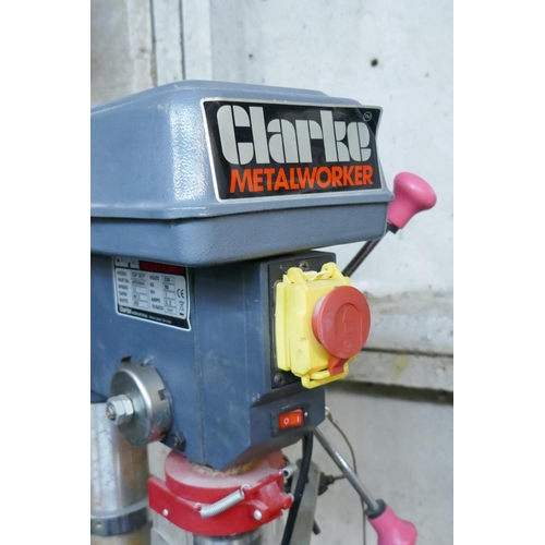 1032 - Clarke metalworker pillar drill, No. CDP351F, 510W, 230V, and boxed set (incomplete) of Titan steel ... 