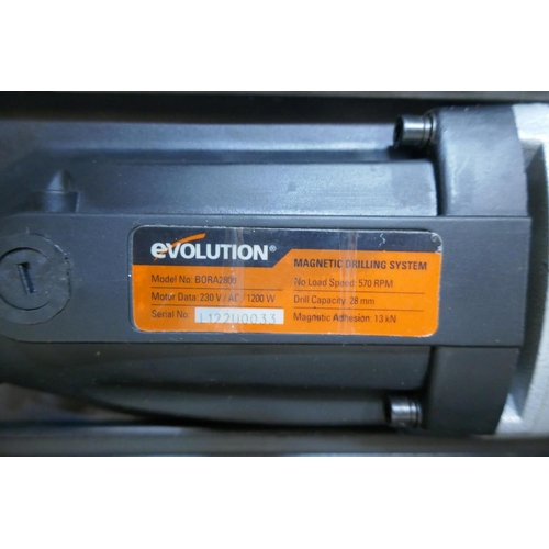 1037 - Evolution Bora magnetic power drill, No. 2800, 1200W, 230V