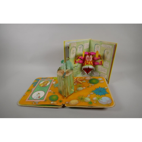 105 - A collection of vintage pop-up books, to include Beatrix Potter, Fungus the Bogeyman by Raymond Brig... 