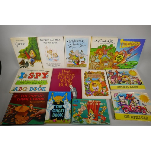 105 - A collection of vintage pop-up books, to include Beatrix Potter, Fungus the Bogeyman by Raymond Brig... 