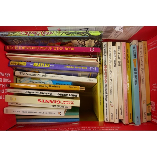 105 - A collection of vintage pop-up books, to include Beatrix Potter, Fungus the Bogeyman by Raymond Brig... 