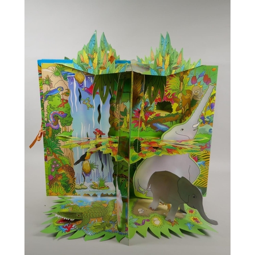 106 - A collection of vintage pop-up books to include Jungle Tree House, The Victorian House Book, Victori... 