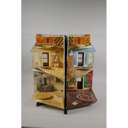 106 - A collection of vintage pop-up books to include Jungle Tree House, The Victorian House Book, Victori... 