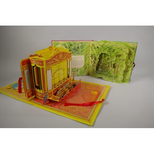 106 - A collection of vintage pop-up books to include Jungle Tree House, The Victorian House Book, Victori... 