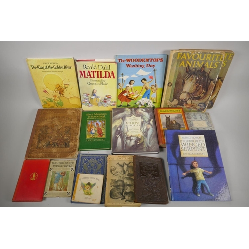 107 - A quantity of vintage children's literature to include Roald Dahl, Edward Ardizzone, Quentin Blake, ... 