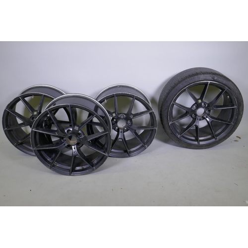 1094 - A set of four BMW M Class wheels, 2 x 20 x 8.5J, 2 x 20 x 10J, AF repairs and cracks