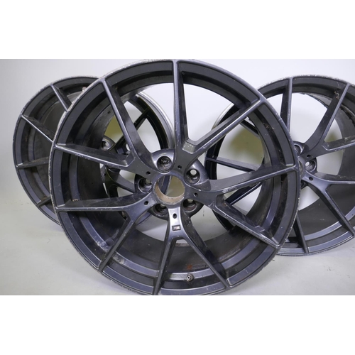 1094 - A set of four BMW M Class wheels, 2 x 20 x 8.5J, 2 x 20 x 10J, AF repairs and cracks