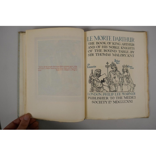 110 - Le Morte d'Arthur by Sir Thomas Malory and illustrated by Sir William Russell Flint, Volume II of IV... 