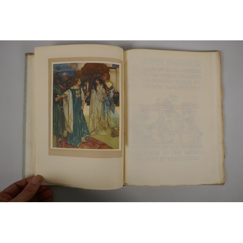 110 - Le Morte d'Arthur by Sir Thomas Malory and illustrated by Sir William Russell Flint, Volume II of IV... 