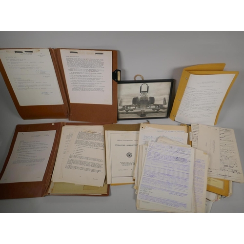 127 - A quantity of US Naval Aviation Service records, exam papers and other associated ephemera