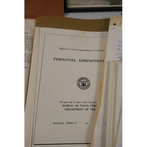 127 - A quantity of US Naval Aviation Service records, exam papers and other associated ephemera