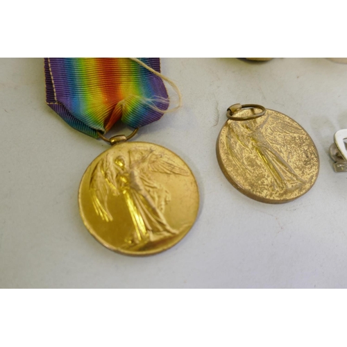 13 - A group of WWI military medals, the 1914-18 Medal and Great War for Civilisation awarded to 34176 Sg... 