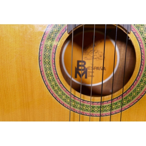 255 - A Spanish acoustic guitar, 102cm long, and a vintage Hohner acoustic guitar in manufacturer's packag... 