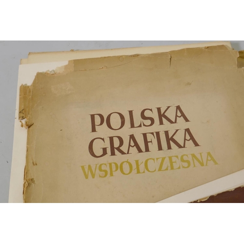 887 - A folio of Polish prints, Andriolli, Illustracje do Pana Tadeusza, pub. sztuza, Warszawa 1955, 30 x ... 