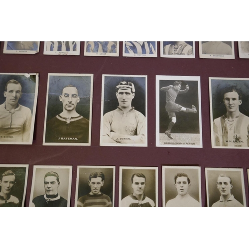 96 - Collection of vintage cards, footballers, cricketers and boxers, supplied by Adventure and Chums pub... 