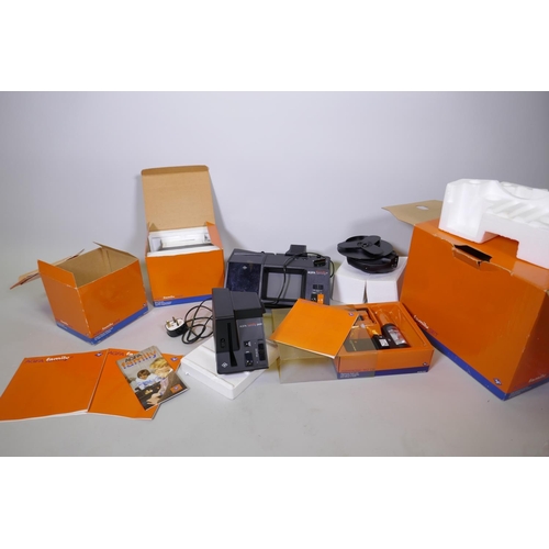 118 - Agfa family set, complete in manufacturer's packaging, with maxi screen, monitor and electronic flas... 