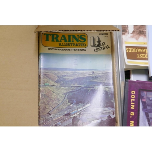 74 - An extensive collection of books on steam and modern railways, including periodicals and magazines f... 