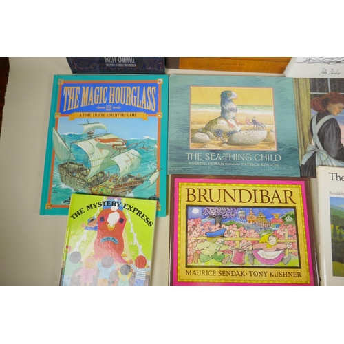 83 - A collection of vintage illustrated children's books, to include Pinocchio, Hello Mum, I Saw a Ship ... 