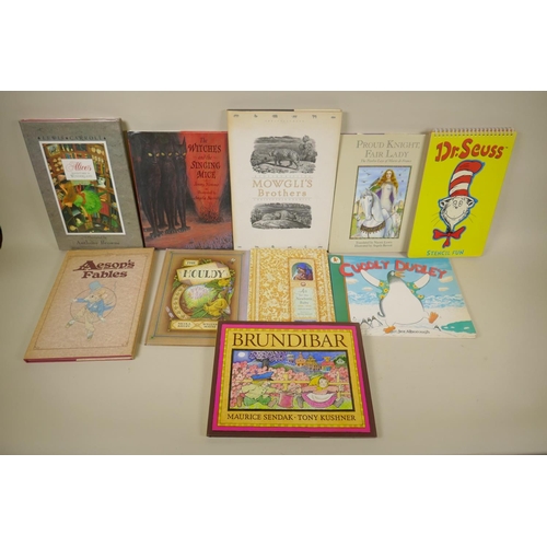 83 - A collection of vintage illustrated children's books, to include Pinocchio, Hello Mum, I Saw a Ship ... 