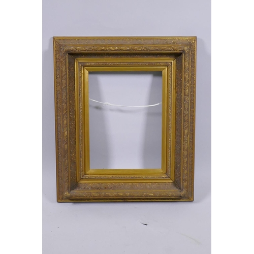 868 - A giltwood and composition C19th style picture frame, rebate 30.5 x 41cm