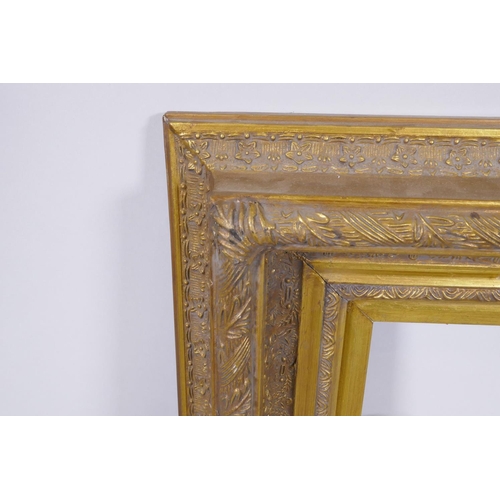 868 - A giltwood and composition C19th style picture frame, rebate 30.5 x 41cm