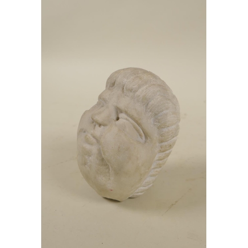 87 - An ancient Greek/Anatolian marble head, possibly C3rd BC, acquired in Turkey early C20th, 10cm high