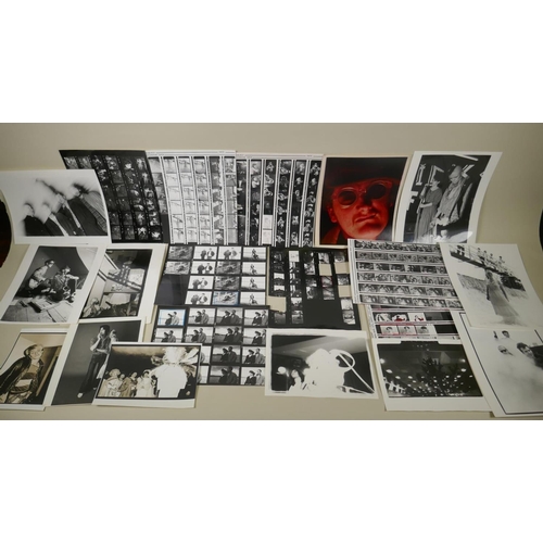 267 - A quantity of mid to late C20th glamour and fetish photographs and contact sheets, and a quantity of... 