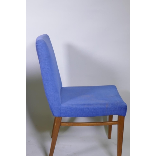 1103 - A set of four mahogany chairs, c.1970