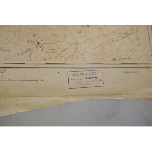 88 - Quantity of maps, Middle East, Turkey, Japan, etc, approx 30, largest 79 x 110cm