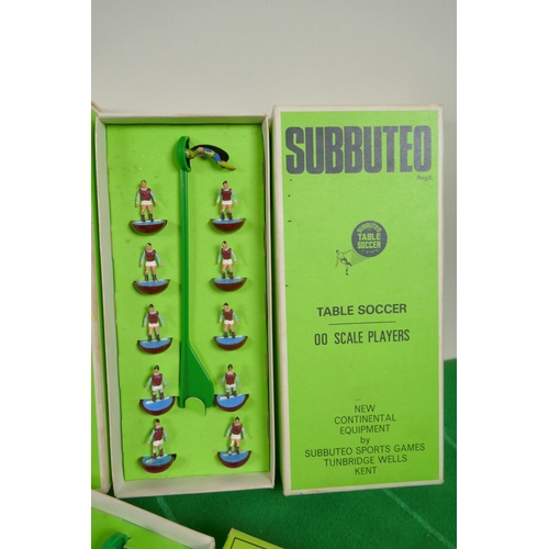 72 - A vintage Subbuteo set, The Continental Club Edition, with five boxed additional teams including Bra... 