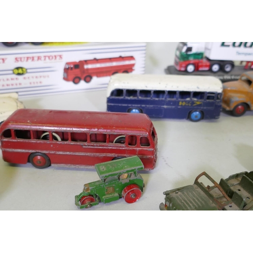 8 - Collection of Dinky and Corgi model cars and trucks