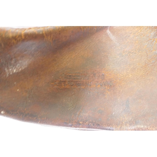 2 - Dimitri Omersa for Liberty & Co leather footstool in the form of an elephant, 56cm long, 45cm hi... 