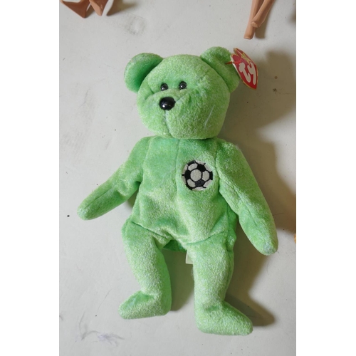 56 - Collection of Ty Beanie Babies and Mattel Barbie dolls