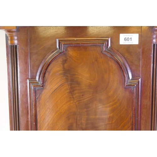 634 - A Queen Anne/George I mahogany musical longcase clock by Henry Thornton, the arched hood with three ... 
