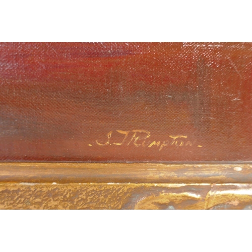 803 - Irene Plumpton, (British, active early C20th), A Riot of Colour, 1929, still life with flowers, oil ... 