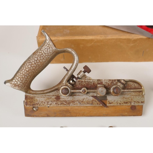 132 - A collection of assorted vintage planes including Record 043 and 044 Rapier & Lewin
